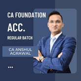 CA Foundation Accounts | Regular Batch By CA Anshul Agrawal | For Jan 26 & May 26 Exams